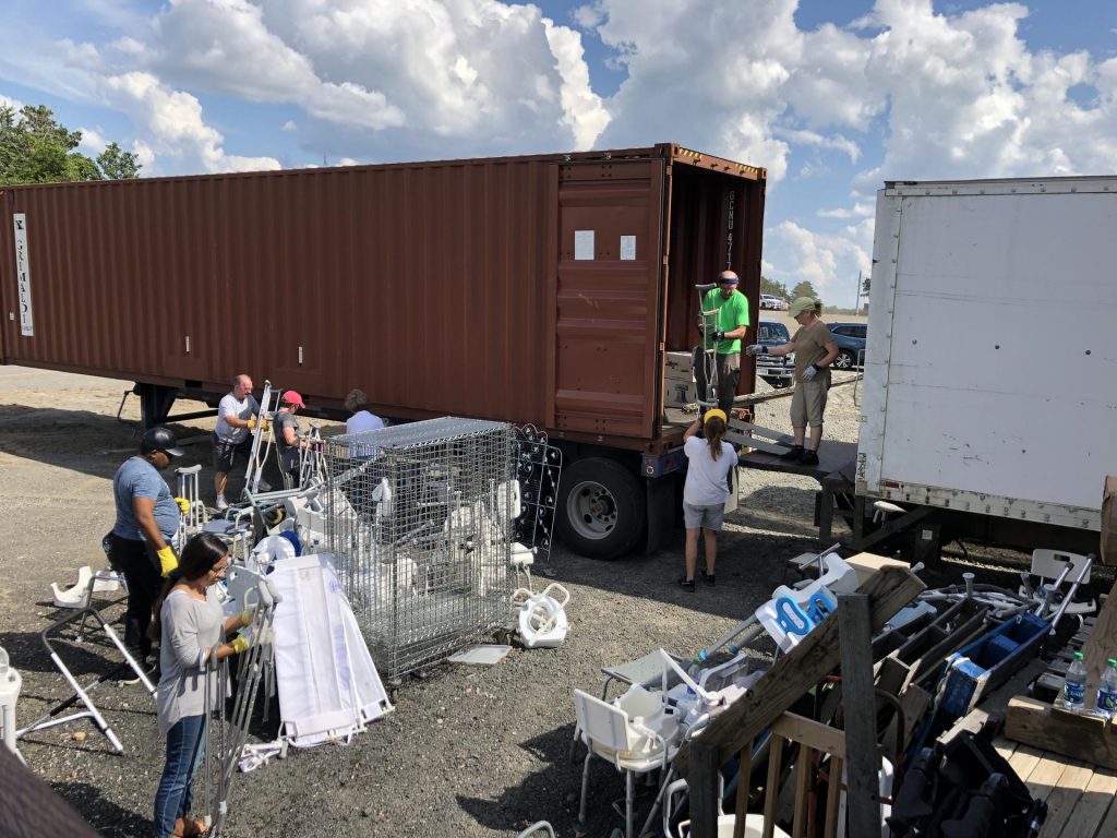 Loading container headed for the Ivory Coast